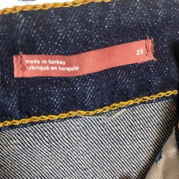 NWT Anthropologie Pilcro the slit straight jeans high rise size 25 - Picture 12 of 15